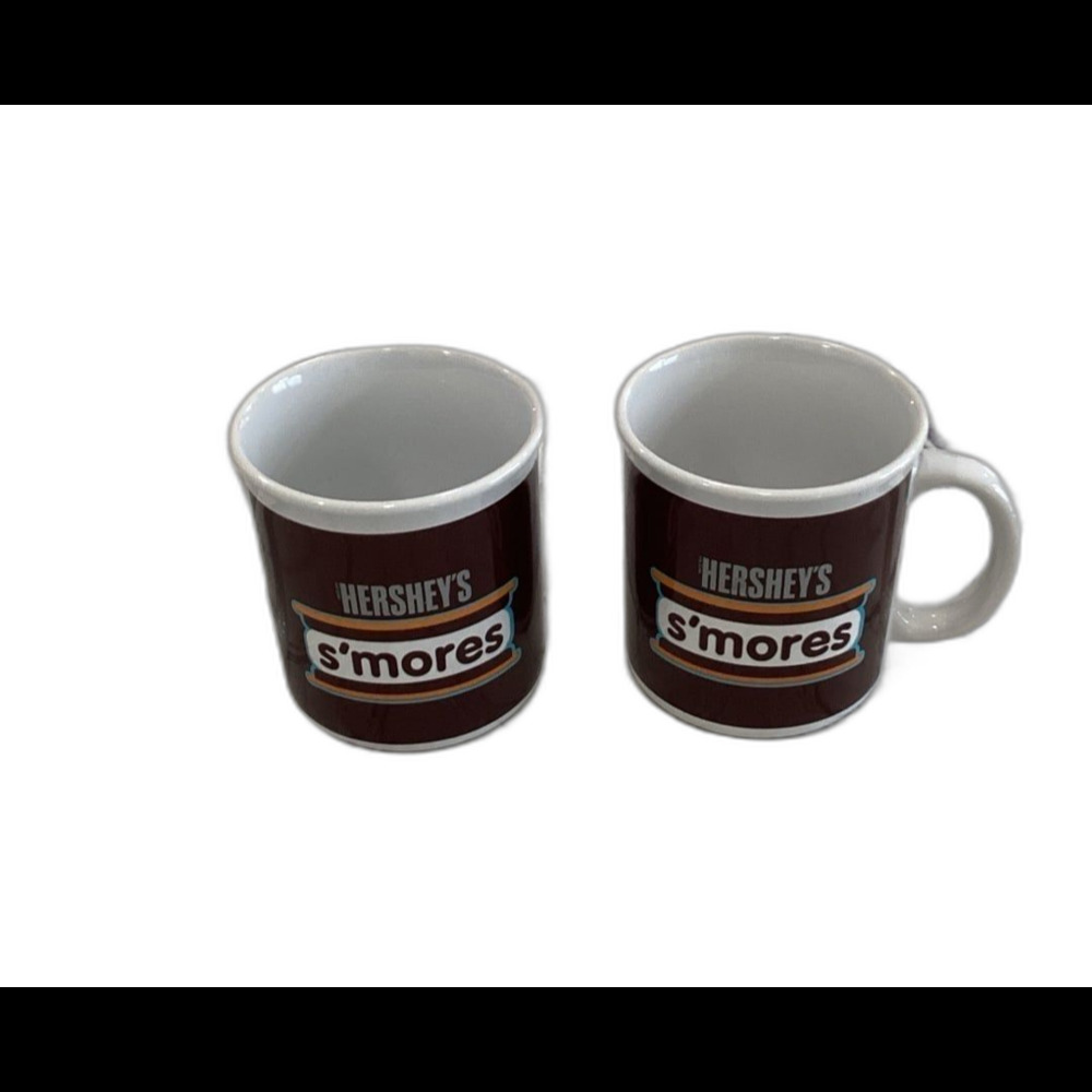 Set of 2 Hersheys S’mores Ceramic Mugs. Dishwasher / Microwave Safe. LNWOT